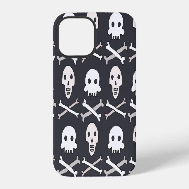Halloween Skull Colourful Pattern iPhone Case (Back)