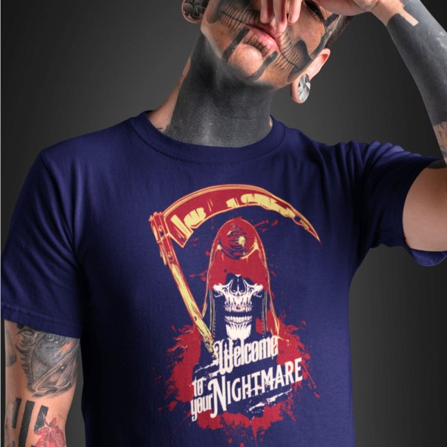 Halloween Skull Creepy Horror Graphic T-Shirt (Creator Uploaded)