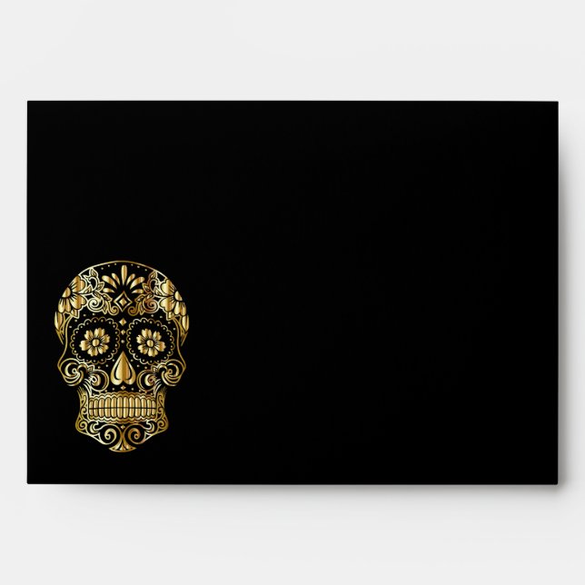 Halloween Skull Envelope (Front)