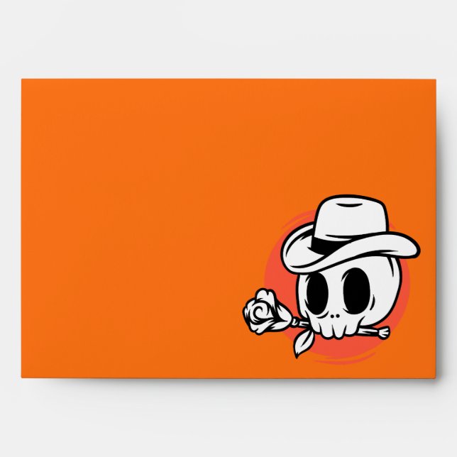 Halloween Skull Envelope (Front)