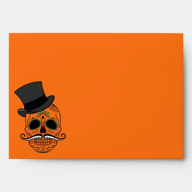 Halloween Skull Envelope (Front)