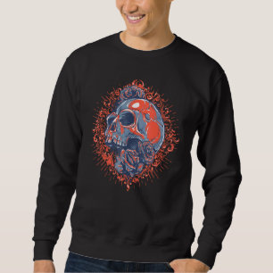 Halloween Skull Esoteric Occult Satanic Blackcraft Sweatshirt