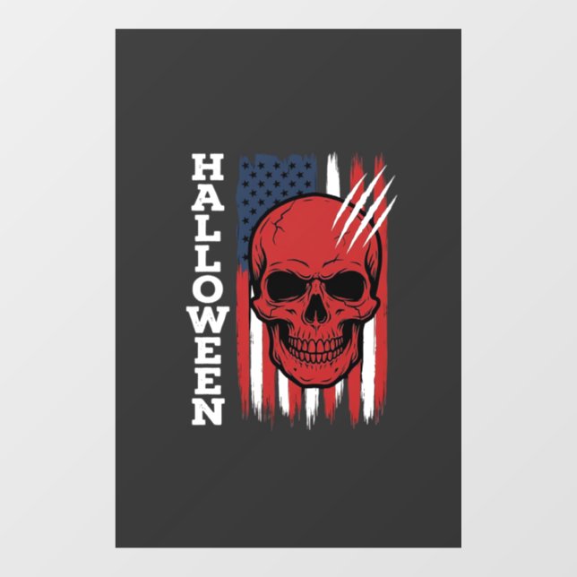 Halloween Skull Flag Vector Design_1 (Sheet)