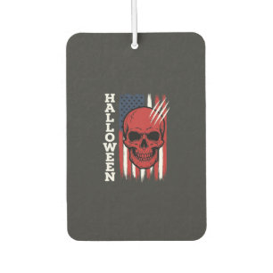 Halloween Skull Flag Vector Design_1 Car Air Freshener