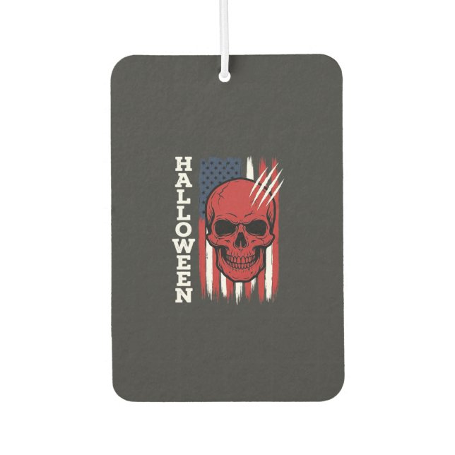Halloween Skull Flag Vector Design_1 Car Air Freshener (Front)