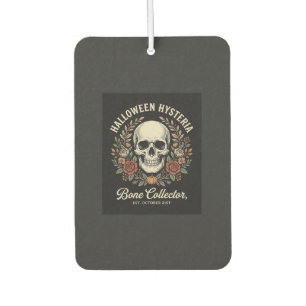 Halloween Skull Floral Bone Collector Design_1 Car Air Freshener