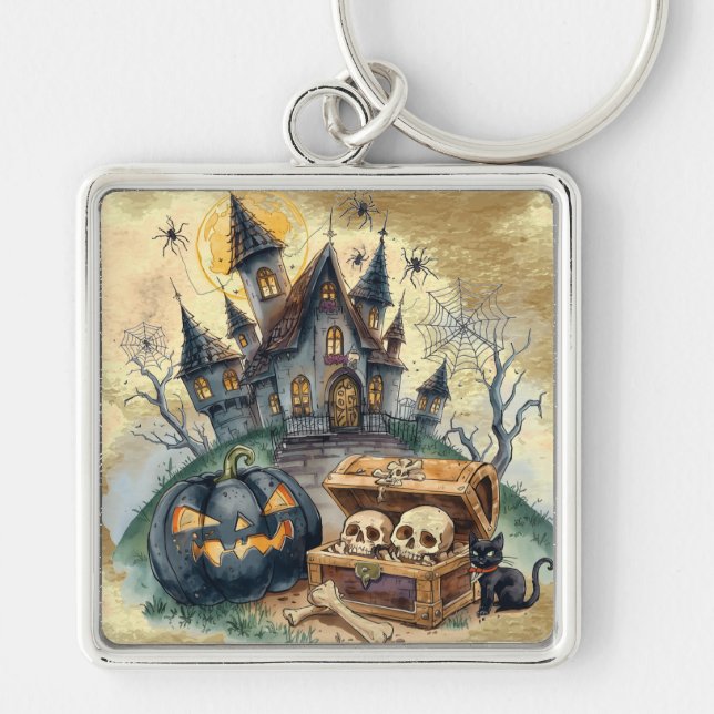 Halloween , Skull Guardian  Key Ring (Front)