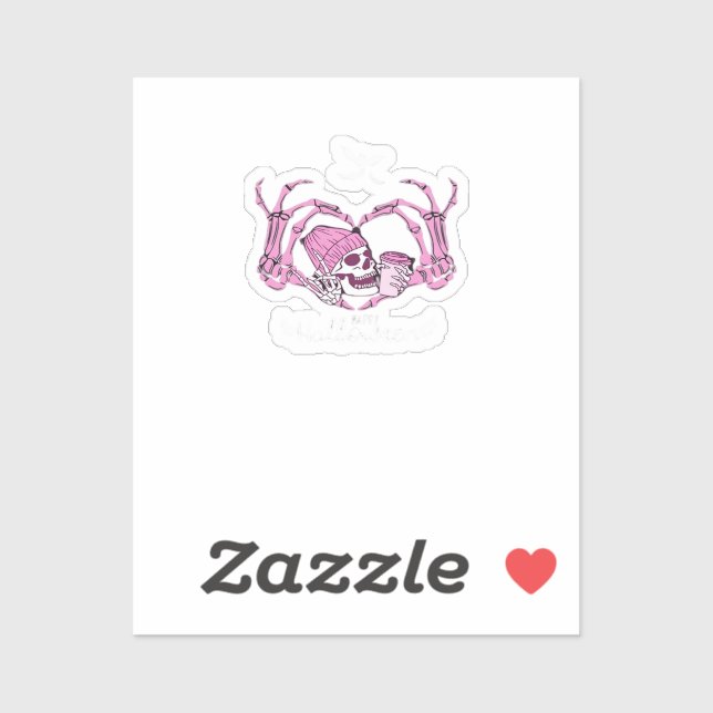 Halloween Skull Heart Hands Skeleton Beanie Design (Sheet)