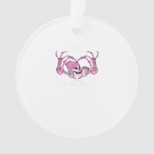 Halloween Skull Heart Hands Skeleton Beanie Ornament
