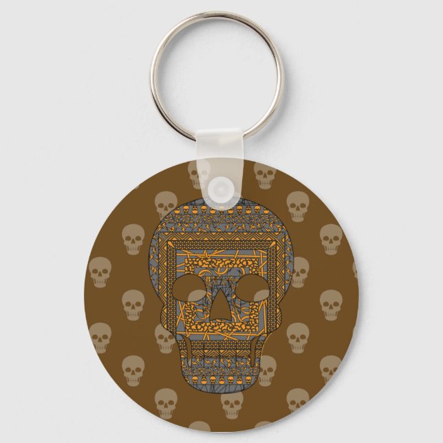 Halloween Skull Keychain (Front)