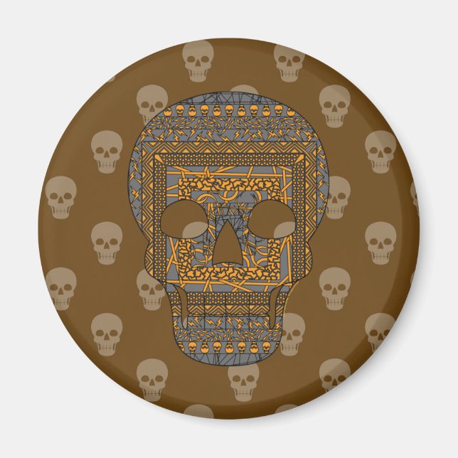 Halloween Skull Magnet (Front)