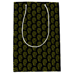 Halloween skull medium gift bag