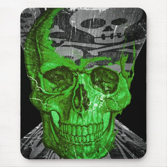 Halloween Skull Mouse Pad (Front)