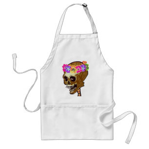 Halloween Skull or Dia de los Muertos Standard Apron