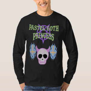 Halloween skull pastel goth princess T-Shirt