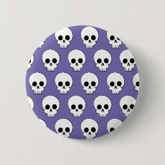 Halloween Skull Pattern 6 Cm Round Badge