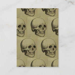 Halloween Skull Pattern Business Card