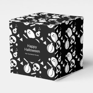 Halloween Skull Pattern Trick or Treat Candy Favour Box