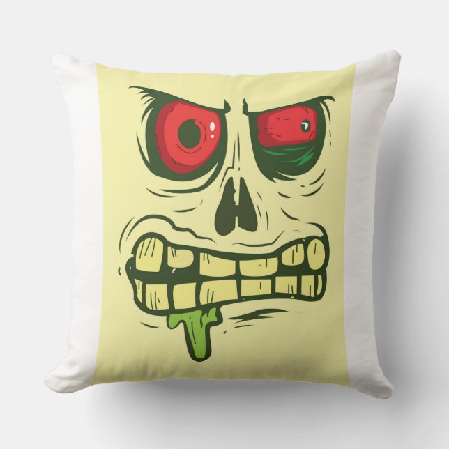 Halloween Skull Pillow (Front)