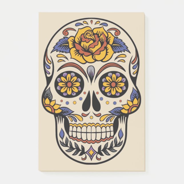 Halloween Skull Post-it Notes (Front)
