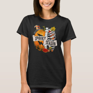 Halloween Skull Pumpkin Happy Halloween Spooky Sea T-Shirt