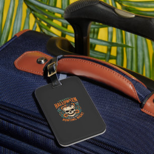 Halloween Skull Pumpkin Hunting Night Design_1 Luggage Tag