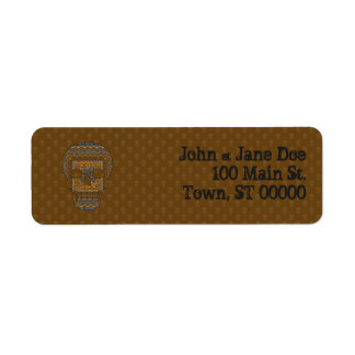 Halloween Skull Return Address Label