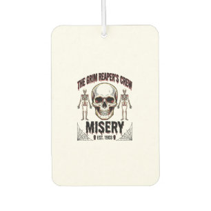Halloween Skull Scary Creepy Vintage Story_1 Car Air Freshener