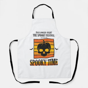 Halloween Skull Scary Funny Vintage Quote_1 Apron