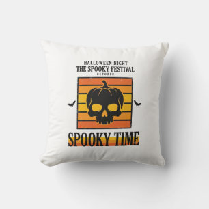 Halloween Skull Scary Funny Vintage Quote_1 Cushion