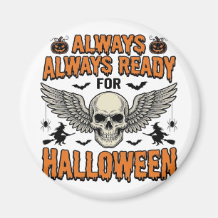 Halloween Skull Shirt Vintage Engraving Spooky Quo Magnet