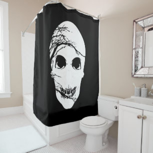 Halloween Skull Shower Curtain