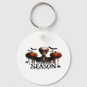 Halloween Skull Skeleton Key Ring