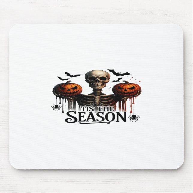 Halloween Skull Skeleton Mouse Pad (Front)