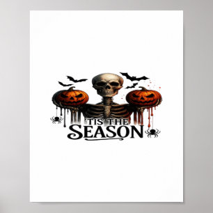 Halloween Skull Skeleton Poster