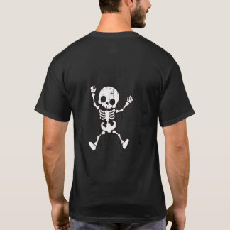 Halloween Skull & Skeleton T-Shirt – Spooky Front 