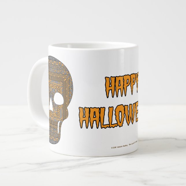 Halloween Skull Speciality Mug (Front Left)