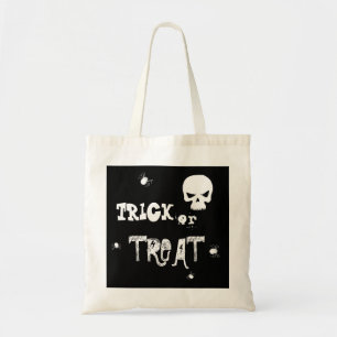 Halloween Skull Spider   Trick Or Treat Tote Bag