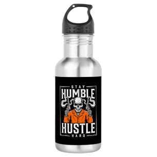 Halloween Skull Stay Humble Hustle Hard 532 Ml Water Bottle