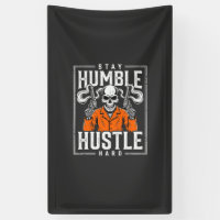 Halloween Skull Stay Humble Hustle Hard