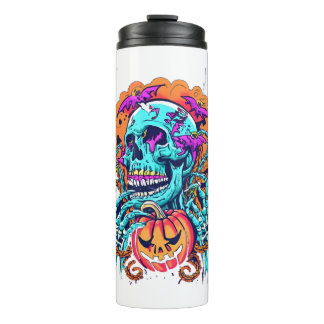 Halloween Skull Thermal Tumbler