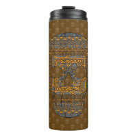 Halloween Skull Thermal Tumbler