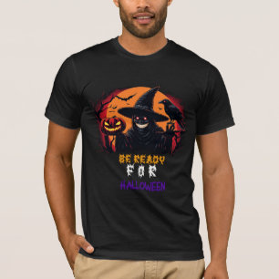 Halloween Skull Witch In Moonlit Night Scene ✨ T-Shirt