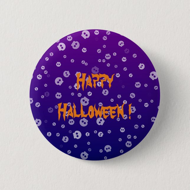 Halloween Skulls 6 Cm Round Badge (Front)