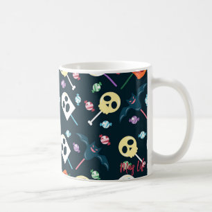 Halloween Skulls & Ghosts Candy Pattern Mug