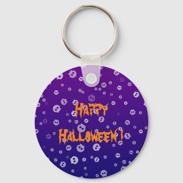 Halloween Skulls Key Ring (Front)