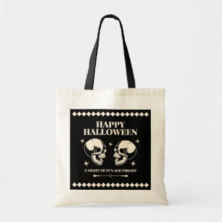 Halloween Skulls Laughing Fun and Fright Tote Bag