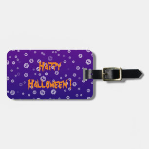Halloween Skulls Luggage Tag