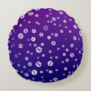 Halloween Skulls Round Cushion