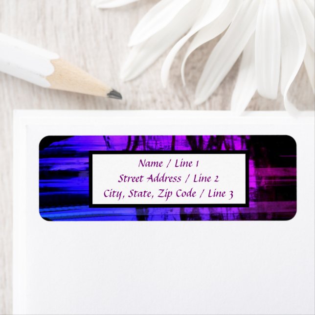 Halloween Sky at Night | Abstract Return Address (Insitu)